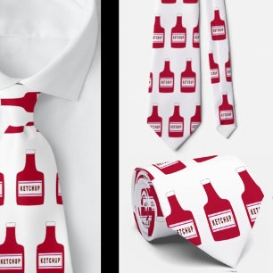 Funny Ketchup Catsup Gag Gift Neck Tie Necktie