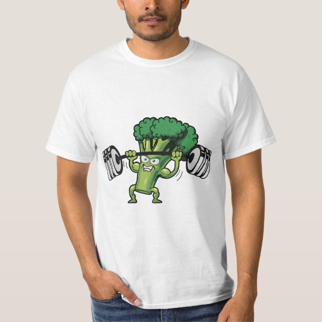 Funny Keto Powerlifting Broccoli for T-Shirt (Front)