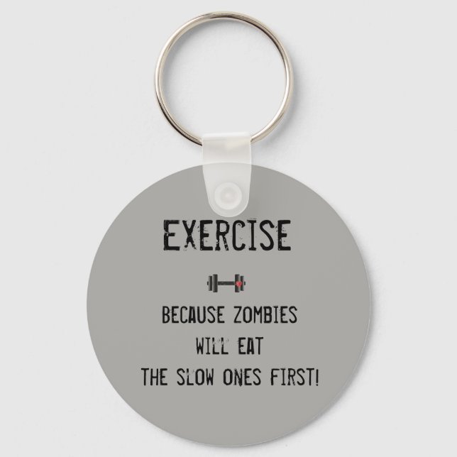 Funny key chain for real fitness lovers! (Front)