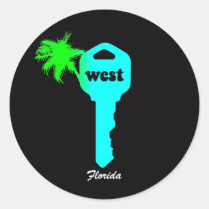 Funny Key West Classic Round Sticker