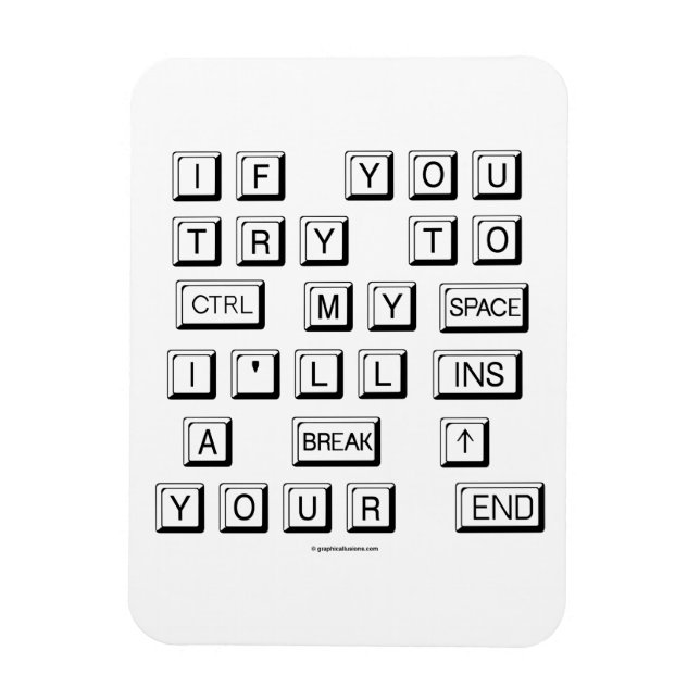 Funny Keyboard Magnet (Vertical)