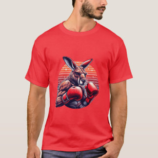 Funny Kickboing Or Boing Humour Sport Kangaroo ret T-Shirt