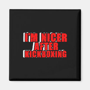 Funny Kickboxer Fighter Kickboxing Mma Martial Art Magnet