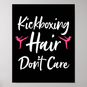 Funny Kickboxing Art For Men Women Kickboxer Conta Poster