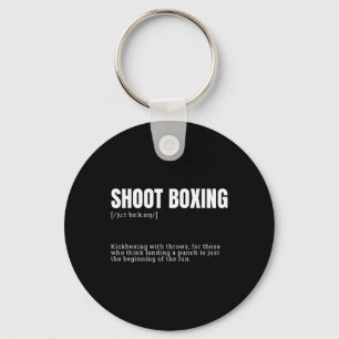 Funny Kickboxing Enthusiast Dictionary Definition Key Ring
