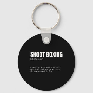 Funny Kickboxing Enthusiast Dictionary Definition Key Ring