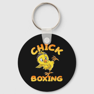 Funny Kickboxing Fighting Girl Cute Kick Boxing Ch Key Ring