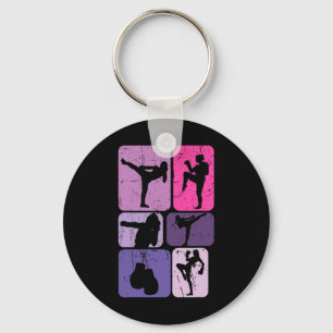 Funny Kickboxing For Girl Women Kickboxer Workout Key Ring