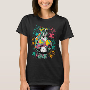 Funny Kickboxing Or Boxing Boxer Dog _1  T-Shirt