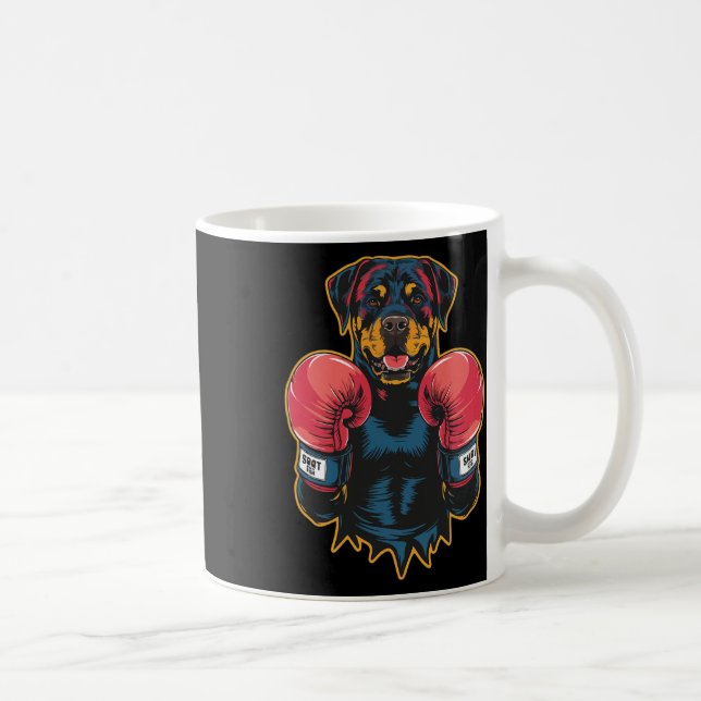 Funny Kickboxing Or Boxing Boxer Labrador Retrieve Coffee Mug (Right)