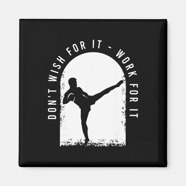 Funny Kickboxing Outfit For A Kickboxer  Magnet (Front)