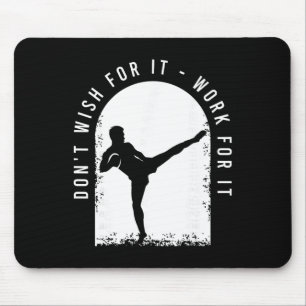 Funny Kickboxing Outfit For A Kickboxer Mouse Pad
