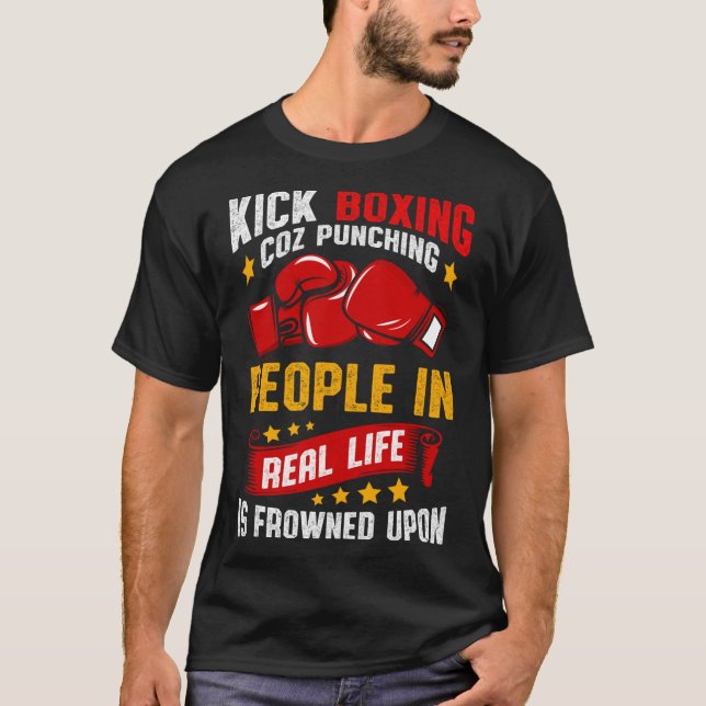 Funny Kickboxing  T-Shirt (Front)