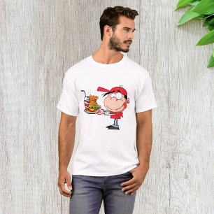 Funny Kid Fast Food Lover Burger, Fries and Drink  T-Shirt