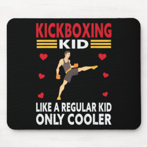 Funny Kid Kickboxer Outfit - Boxing Kid Mouse Pad