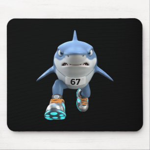 Funny Kids 67 Meme Tralalero Tralala Runner Italia Mouse Pad