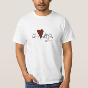Funny Kids Art Dad is Loved T-Shirt