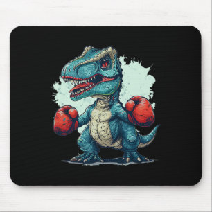 Funny Kids Boxing Dinosaur With Boxing Gloves Cost Mouse Pad