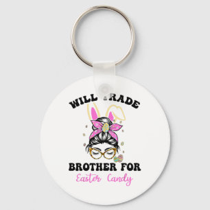 Funny Kids Eggs Will Trade Brother For Easter Cand Key Ring