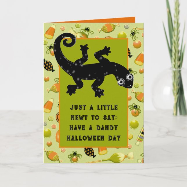 Funny Kids Halloween Card (Front)