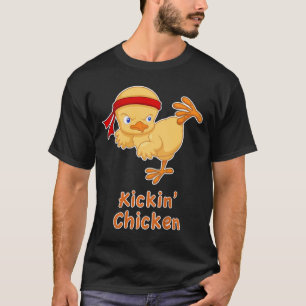 Funny Kids Karate Gift Youth Karate Kickin' Chicke T-Shirt