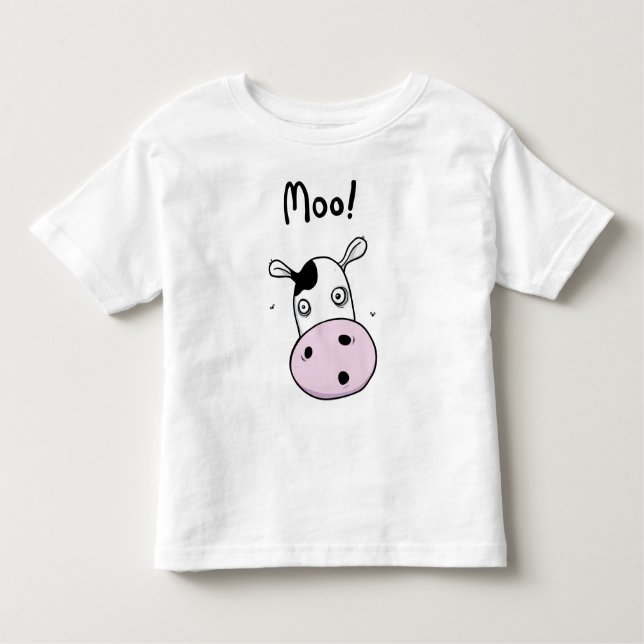 Funny Kids Moo Cow T-shirt (Front)