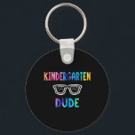 Funny Kids Rainbow Back To School Hello Kindergart Key Ring<br><div class="desc">Funny Kids Rainbow Back To School Hello Kindergarten Dude</div>
