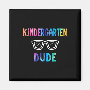 Funny Kids Rainbow Ck To School Hello Kindergarten Magnet