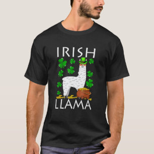 Funny Kids St Patricks Day Llama Irish Llama Sham T-Shirt