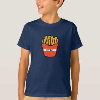 Funny kids t-shirt celebrating fry day