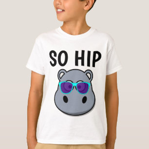 FUNNY KIDS T-Shirts, SO HIP HIPPO T-Shirt