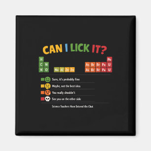 Funny Kids Teacher Can I Lick It Periodic Table Magnet