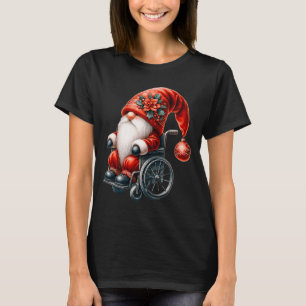 Funny Kids Wheelchair Santa Graphic For Men Christ T-Shirt