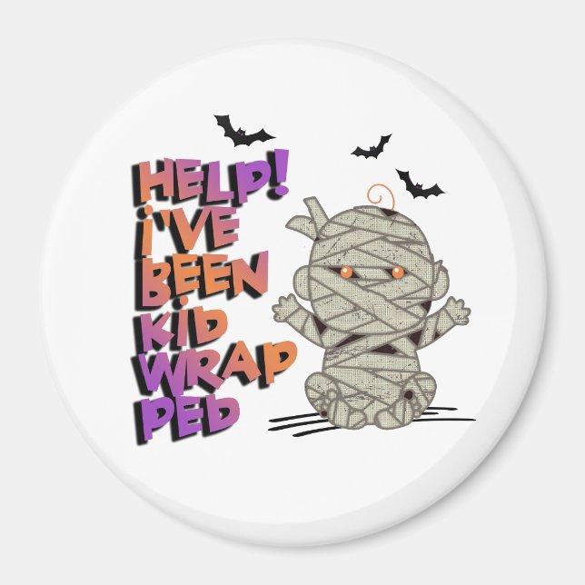 Funny Kidwrapped Mommy Baby Orange ID683 Magnet (Front)