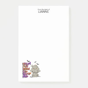 Funny Kidwrapped Mummy Baby Orange ID683 Post-it Notes