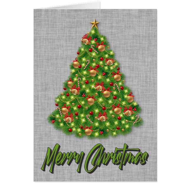 Funny “Kill a Tree for Jesus” Merry Christmas Card (Front)