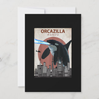Funny Killer Whale T-Shirt Orca Lovers Gift Invitation
