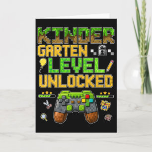 Funny Kindergarten Level Unlocked Ck To School Gam Card