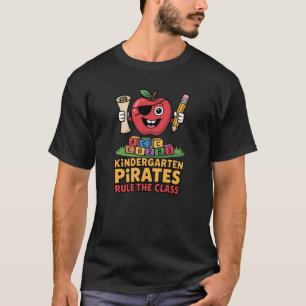 Funny Kindergarten Pirate Saying Back To School  T-Shirt