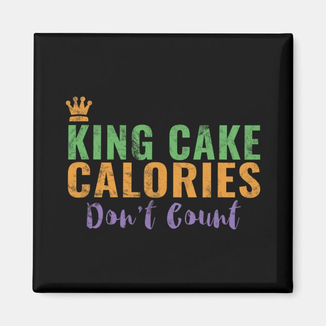 Funny King Cake New Orleans Mardi Gras 2025  Magnet (Front)