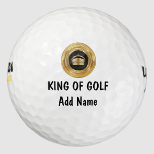 Funny King Of Golf Golf Balls