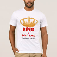 Funny King of Road Rage Gold Crown V34Q