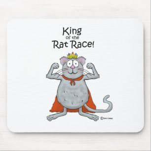 Funny King of the Rat Race Boss Boss's Day Mouse Pad