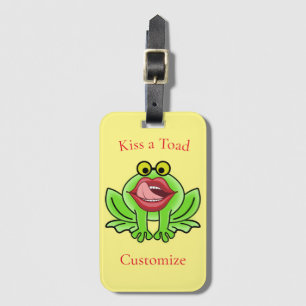 Funny Kiss A Toad Thunder_Cove Luggage Tag