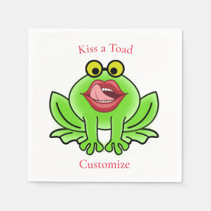 Funny Kiss A Toad Thunder_Cove Napkin