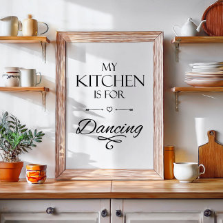 Funny Kitchen Quote Poster