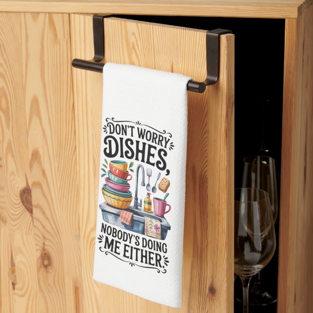 Funny Kitchen Series Design #7 Tea Towel (Thirds Fold)