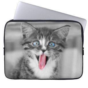 Funny Kitten Laptop Sleeve