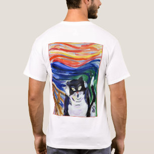Funny Kitty Scream T-Shirt (Back Image)