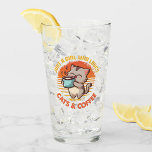 Funny Kitty Wisdom Glass